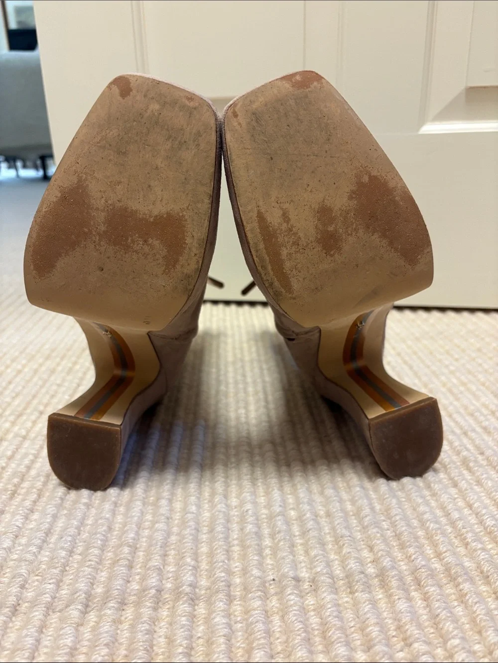 Sam Edelman Taupe Suede Ankle Boots - Slim Zip Design